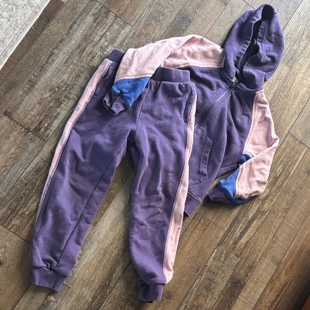Colorblock Hoodie and Jogger Set